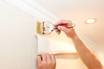 Pose de papier peint à Châtelain — revêtements muraux et toiles de verre